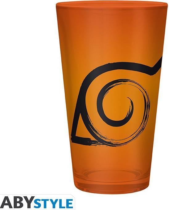 Actual product image ABYstyle Naruto Shippuden GiftSet Bicchiere/Badge/Notebook Konoha (400 ml, 3x)