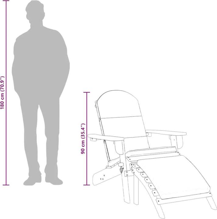 Actual product image vidaXL Gartenstuhl