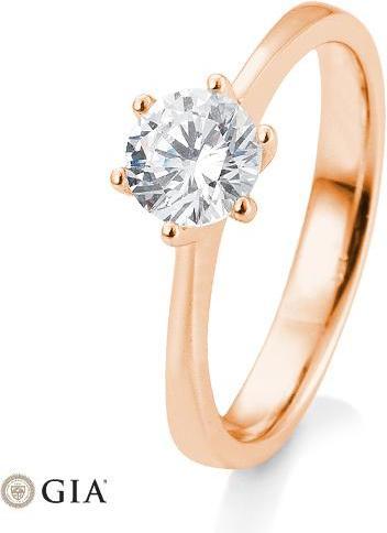Actual product image Breuning 6 prong set 0.80-1.50 ct. (53, 750/18 K Gold)