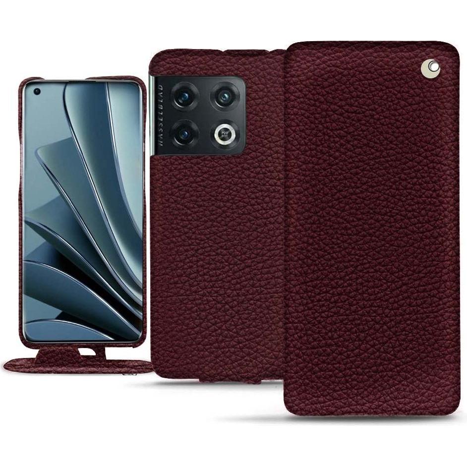 Noreve Lederschutzhülle vertikal (OnePlus 10 Pro), Smartphone Hülle, Violett