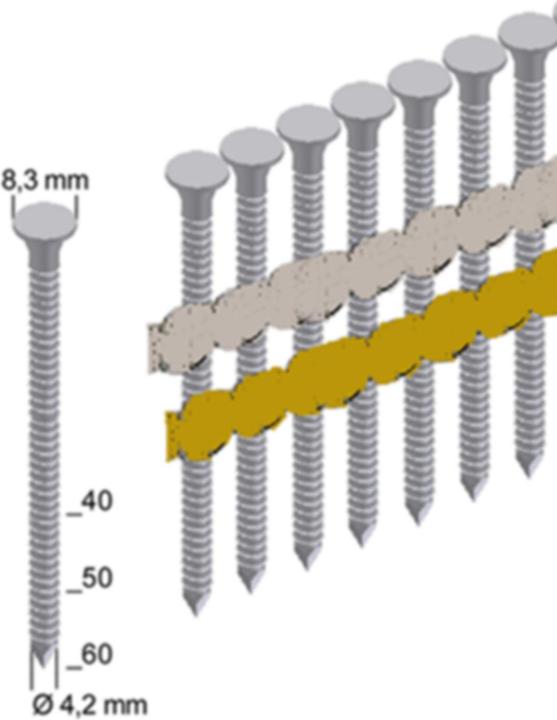 Immagine prodotto Prebena Chiodi di ancoraggio zincati con gambo ad anello 26 50 mm