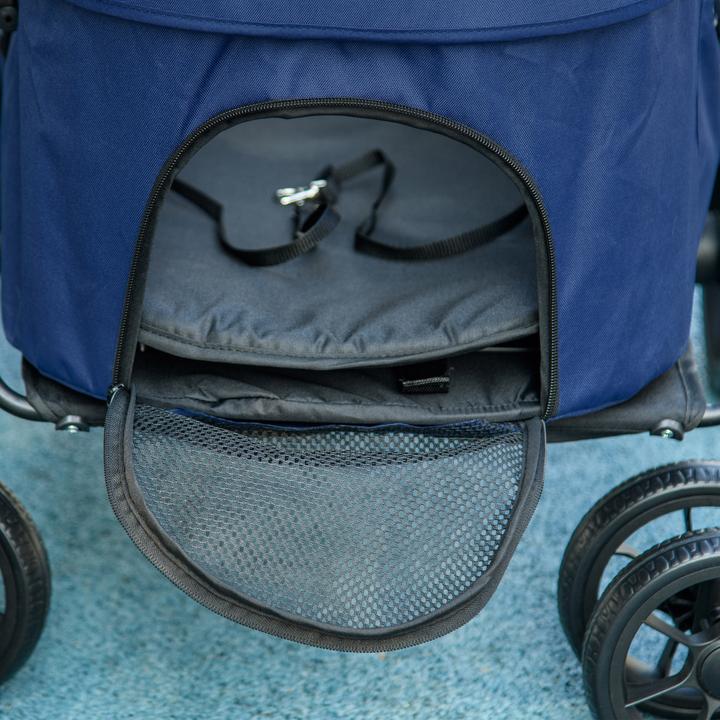 Immagine prodotto PawHut Passeggino per cani con parapioggia (Cane, Pieghevole)