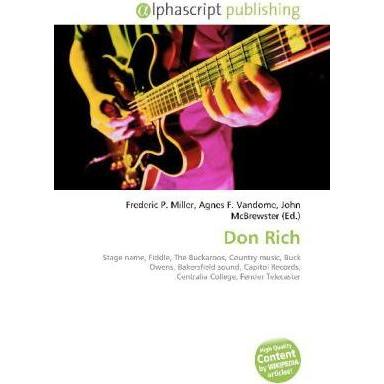 Don Rich, Fachbücher von Agnes F. Vandome, John McBrewster, Frederic P. Miller