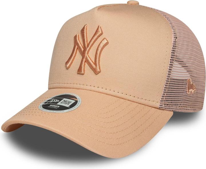 Actual product image New Era Damen A-Frame Trucker Cap New York Yankees Beige