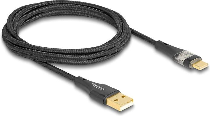 Image du produit Delock Câble USB 2.0 type A mâle vers USB type C mâle avec (2 m, USB 2.0, 60 W)