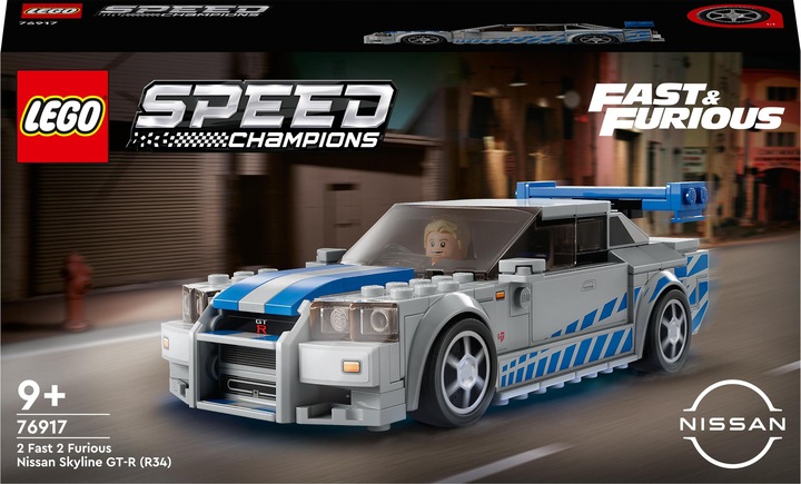 Produktbild LEGO 2 Fast 2 Furious - Nissan Skyline GT-R (R34) (76917, LEGO Speed Champions)