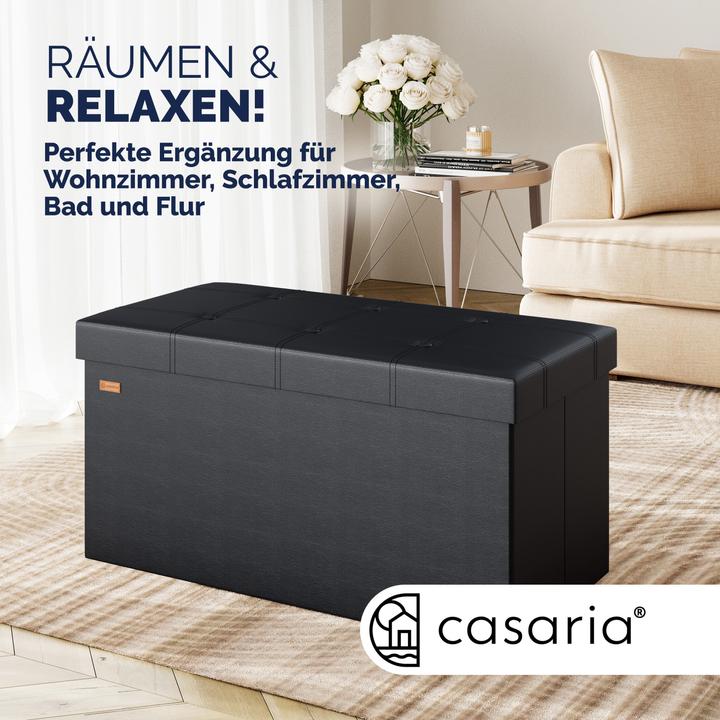 Produktbild Casaria Sitztruhe mit Stauraum (80 cm)