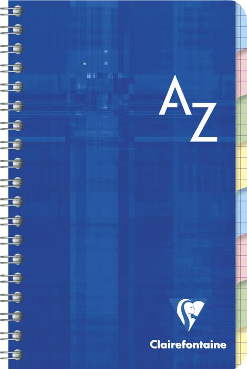 Image du produit Clairefontaine Spiralheft mit Register (11 x 17 cm, Quadrillé, Couverture rigide)