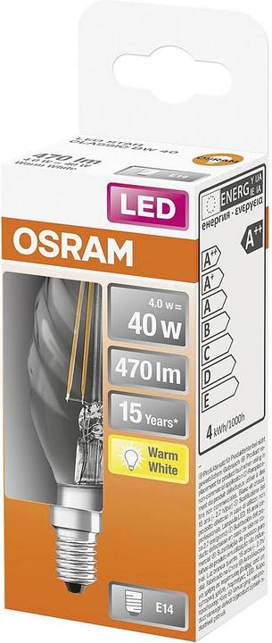 Produktbild Osram Led Retrofit Classic Bw (E14, 4 W, 470 lm, 1 x, E)