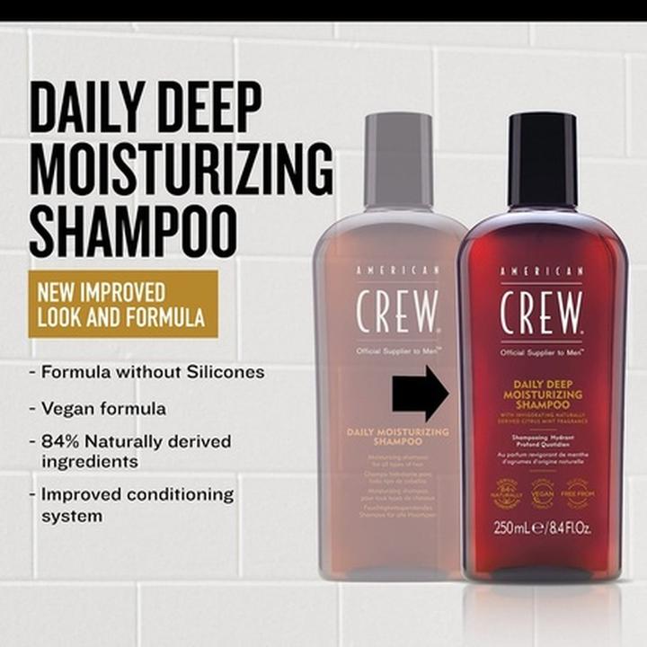 Produktbild American Crew Classic - Daily Deep Moisturizing Shampoo (Flüssiges Shampoo, 100 ml)