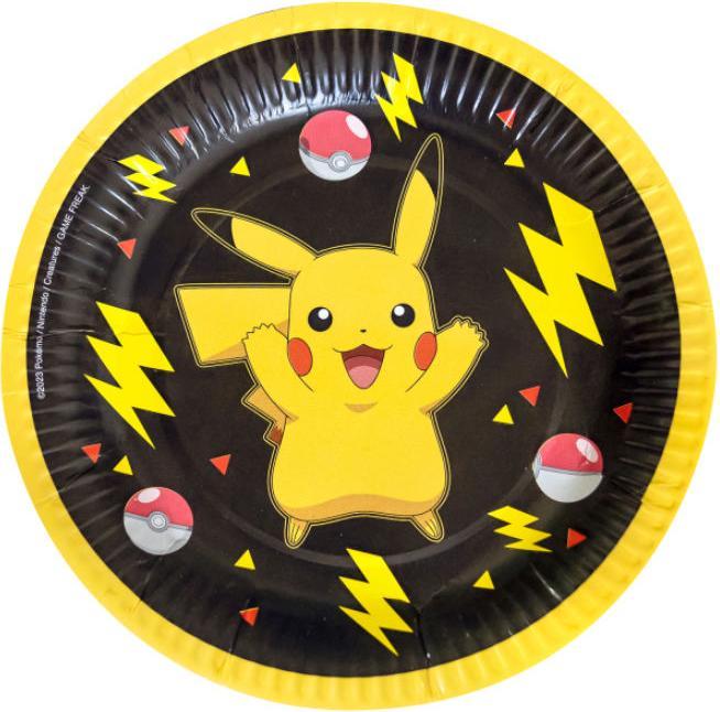 Amscan Assiettes à dessert d'anniversaire Pokémon (8 x)