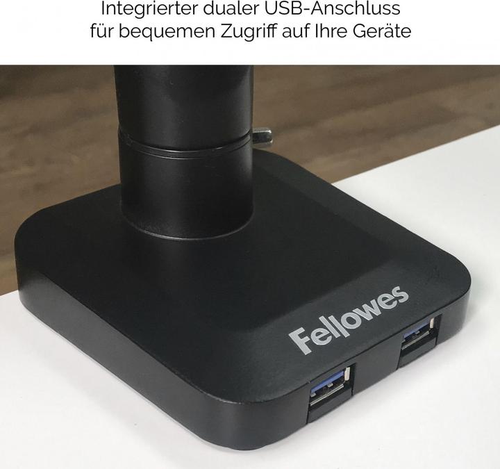 Produktbild Fellowes Platinum Series Doppel Monitorarm (Tisch, 27.03")