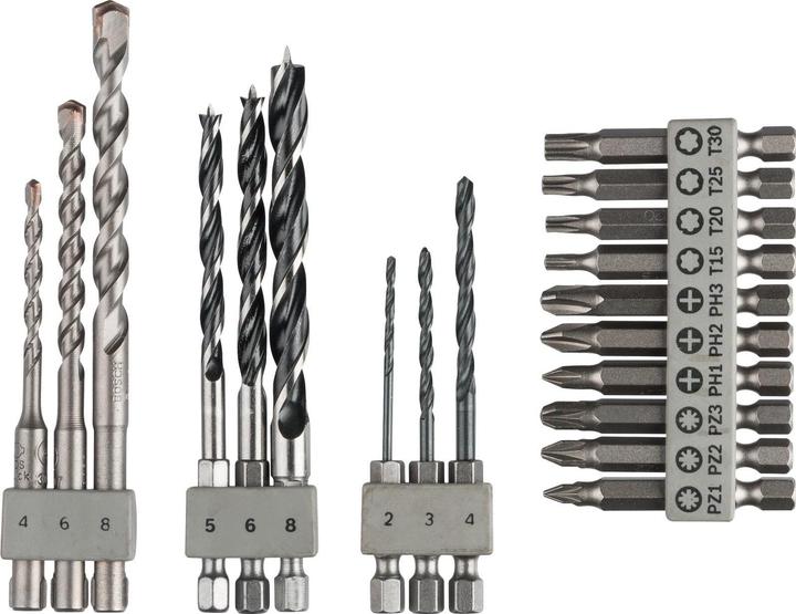 Immagine prodotto Bosch Zubehör Set misto SDS-Quick (4 mm, 6 mm, 8 mm)