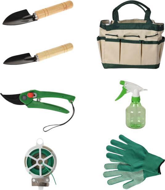 Produktbild Gartenwerkzeug-Set im Beutel, 8-teilig.