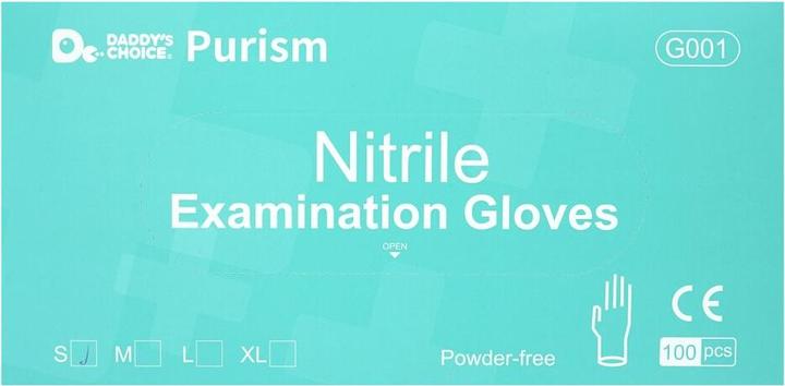 Produktbild 3A Purism Nitril-Handschuhe, 100 Stück, Grösse S, blau (S)