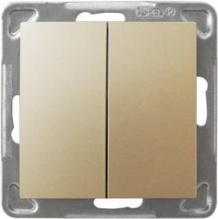 Immagine prodotto Ospel Connettore doppio Impresja scala metallica dorata (ŁP-10Y