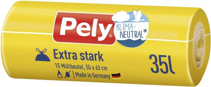 Produktbild Pely Zugband-Beutel 35l Extra-Stark (15x, 35 l)