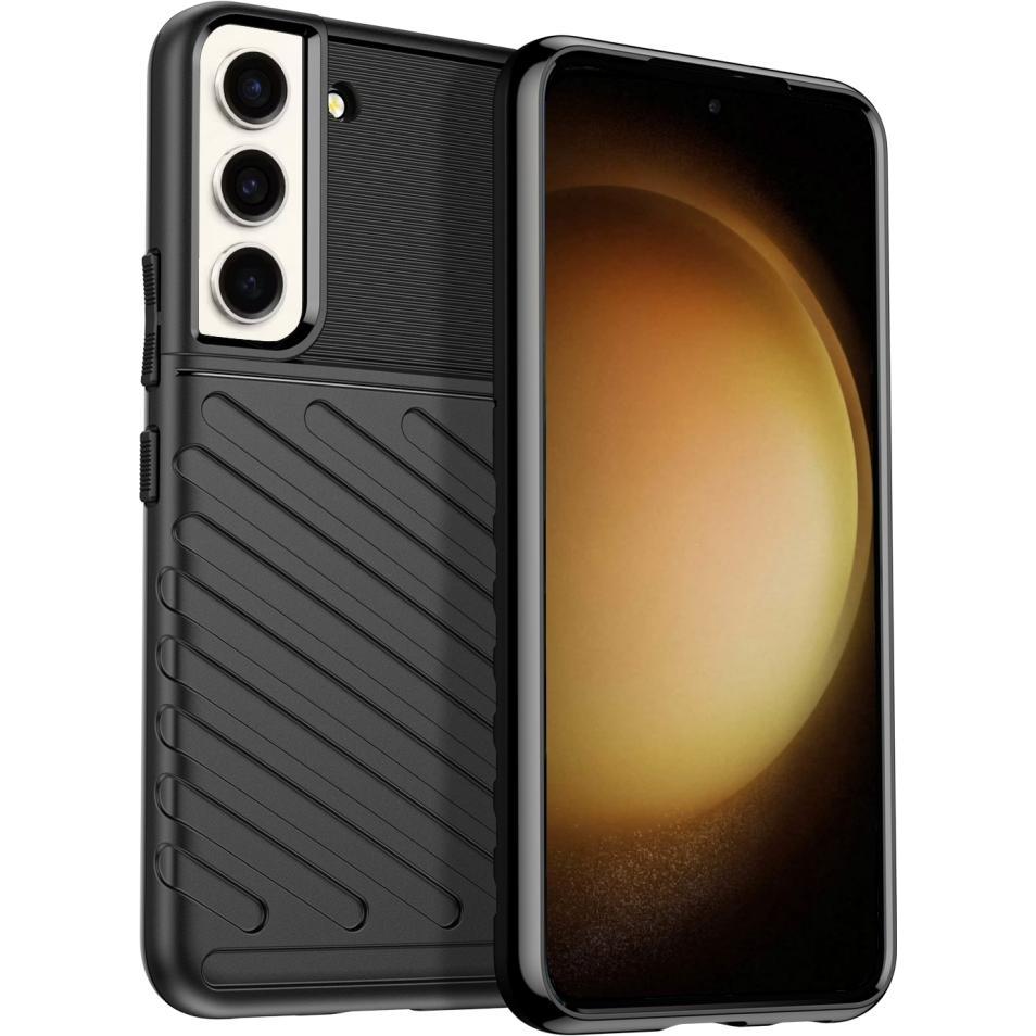 Thumbnail - Screenguard Samsung Galaxy S23 SpaceCase Impact-Resistant Hülle (Samsung Galaxy S23+), Smartphone Hülle, Schwarz