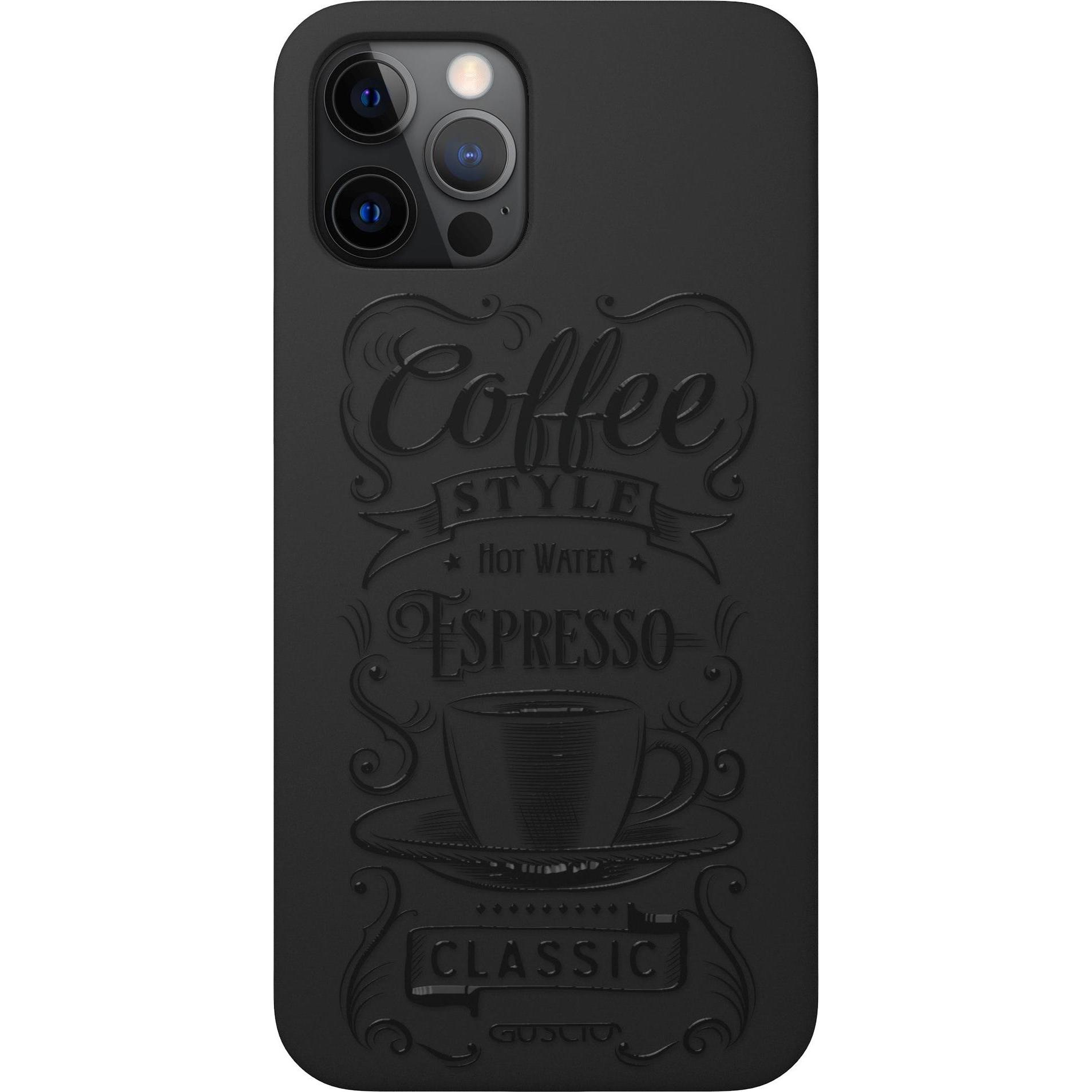 Thumbnail - Guscio iPhone 12 mini - Skin Feeling Cover Coffee (Apple iPhone 12 mini), Smartphone Hülle, Schwarz