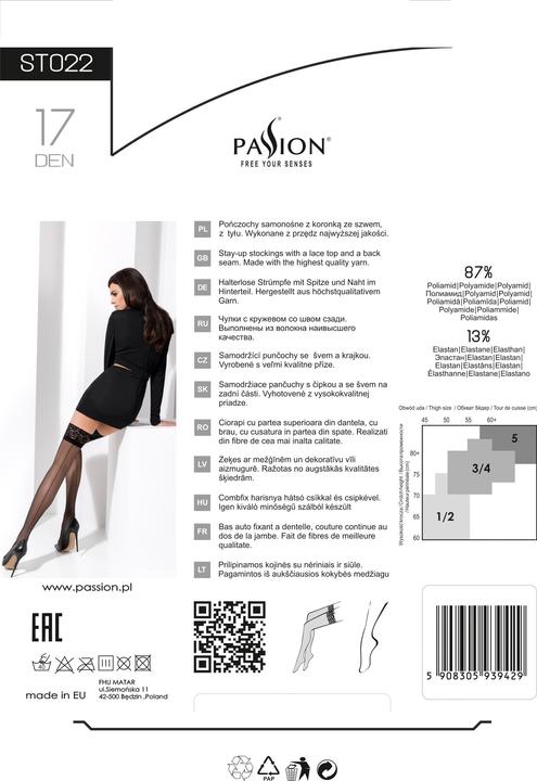 Actual product image Passion ST022 17 DEN (17 DEN, M/L)