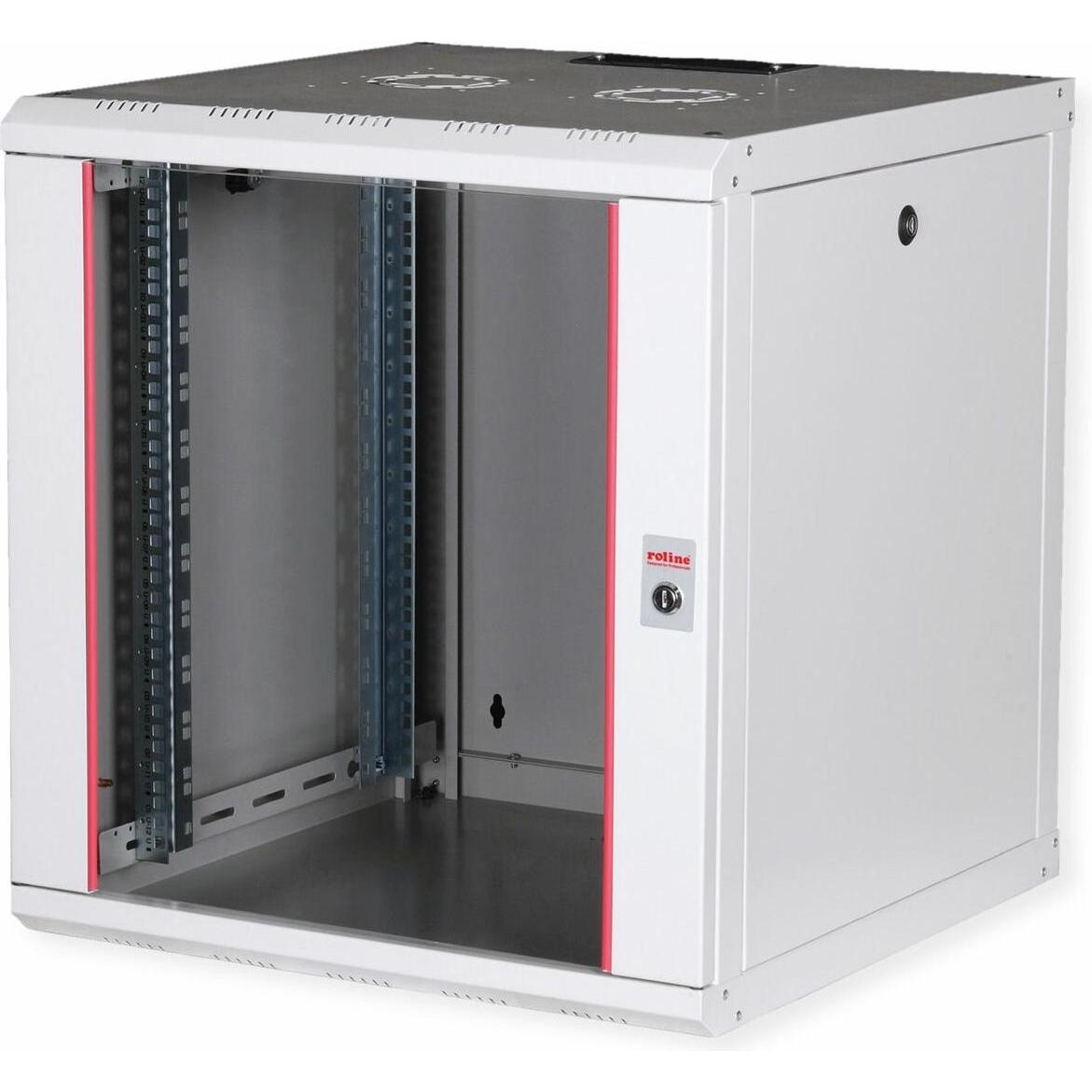 Roline 19-Zoll Wandgehäuse Pro 12 HE (12 HE, 19 Zoll Rack), Serverschrank, Grau