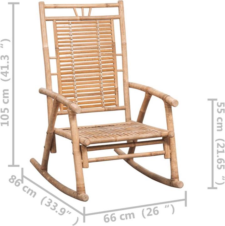 Image du produit vidaXL Chaise à bascule