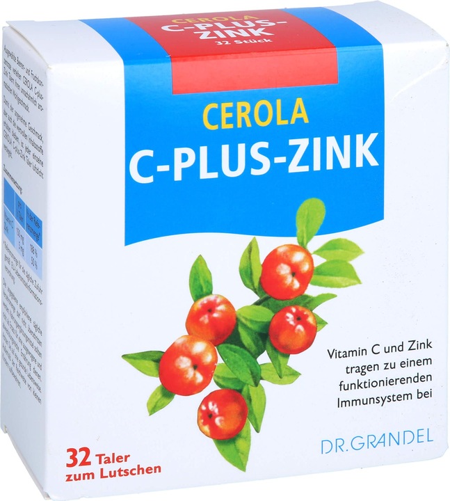 Actual product image Dr Grandel CEROLA C-Plus Zinc Thaler, 32 tablets (32 Piece, Pills)