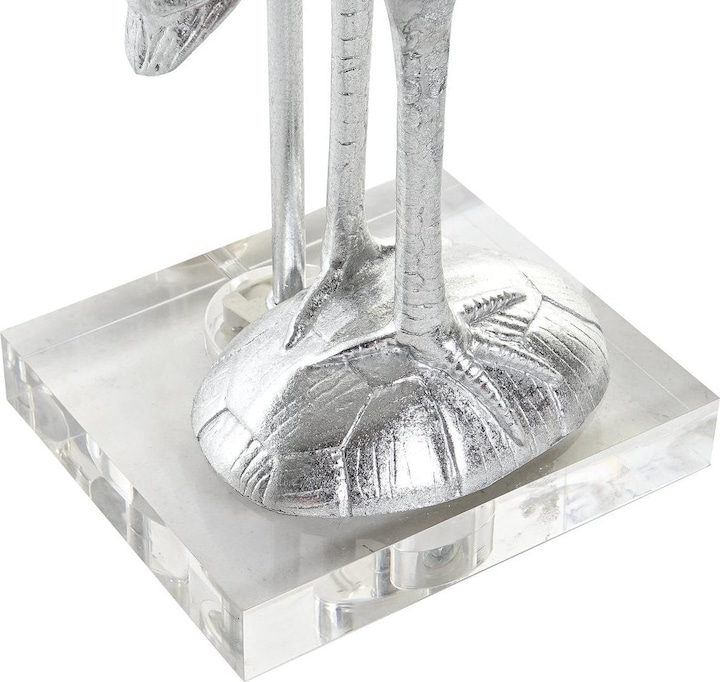 Actual product image DKD Home Decor Desk lamp Black Silver Polyester Acrylic Resin 220 V 60 W (33 x 33 x 74 cm)
