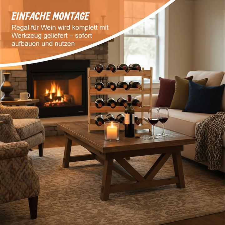 Actual product image Relaxdays winerack (45 x 23.50 x 42 cm)