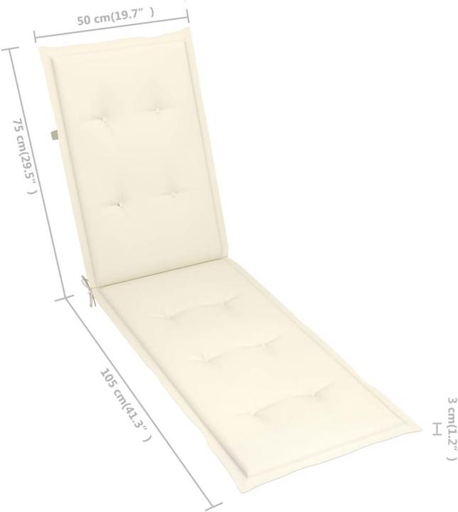 Image du produit vidaXL Liegestuhl (167 cm)