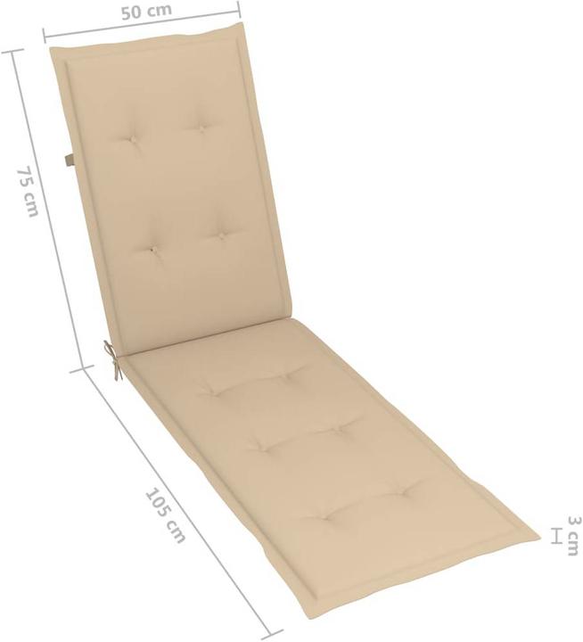 Image du produit vidaXL Liegestuhl (167 cm)