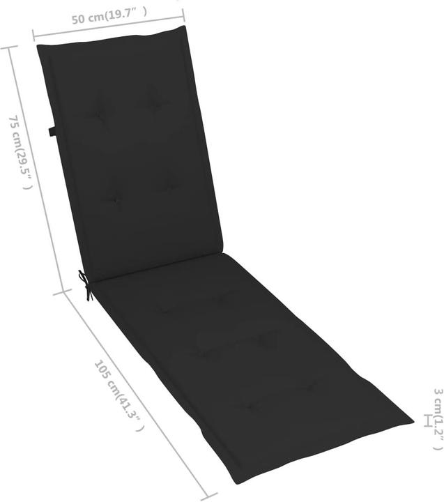 Image du produit vidaXL Liegestuhl (167 cm)