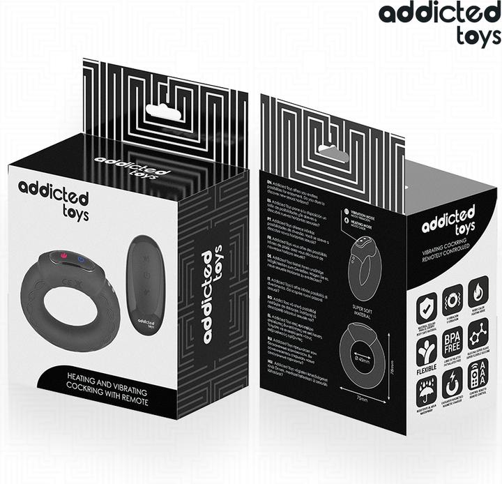 Actual product image Addicted toys - Vibrierender Cockring Mit Wã„Rmeeffekt Und Fernbedienung