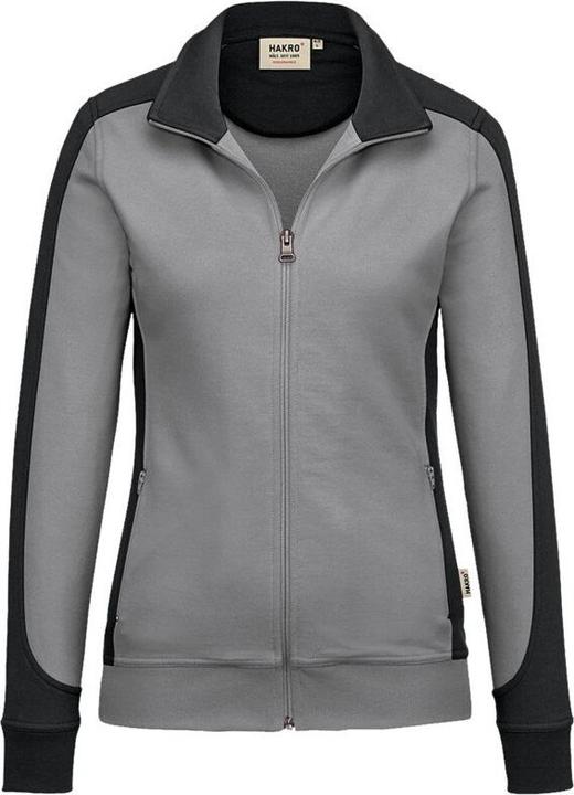 Produktbild Hakro Damen Sweatjacke Contrast Perf ormance titan/anthrazit Gr.5XL (5XL)