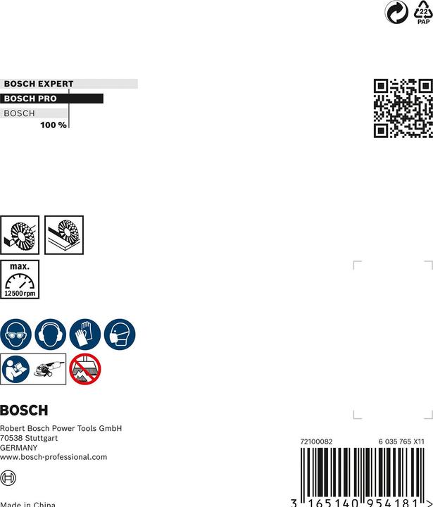 Produktbild Bosch Professional Zubehör PRO Metal clean X-Lock Scheibenbürste, 115 x 0,3 mm