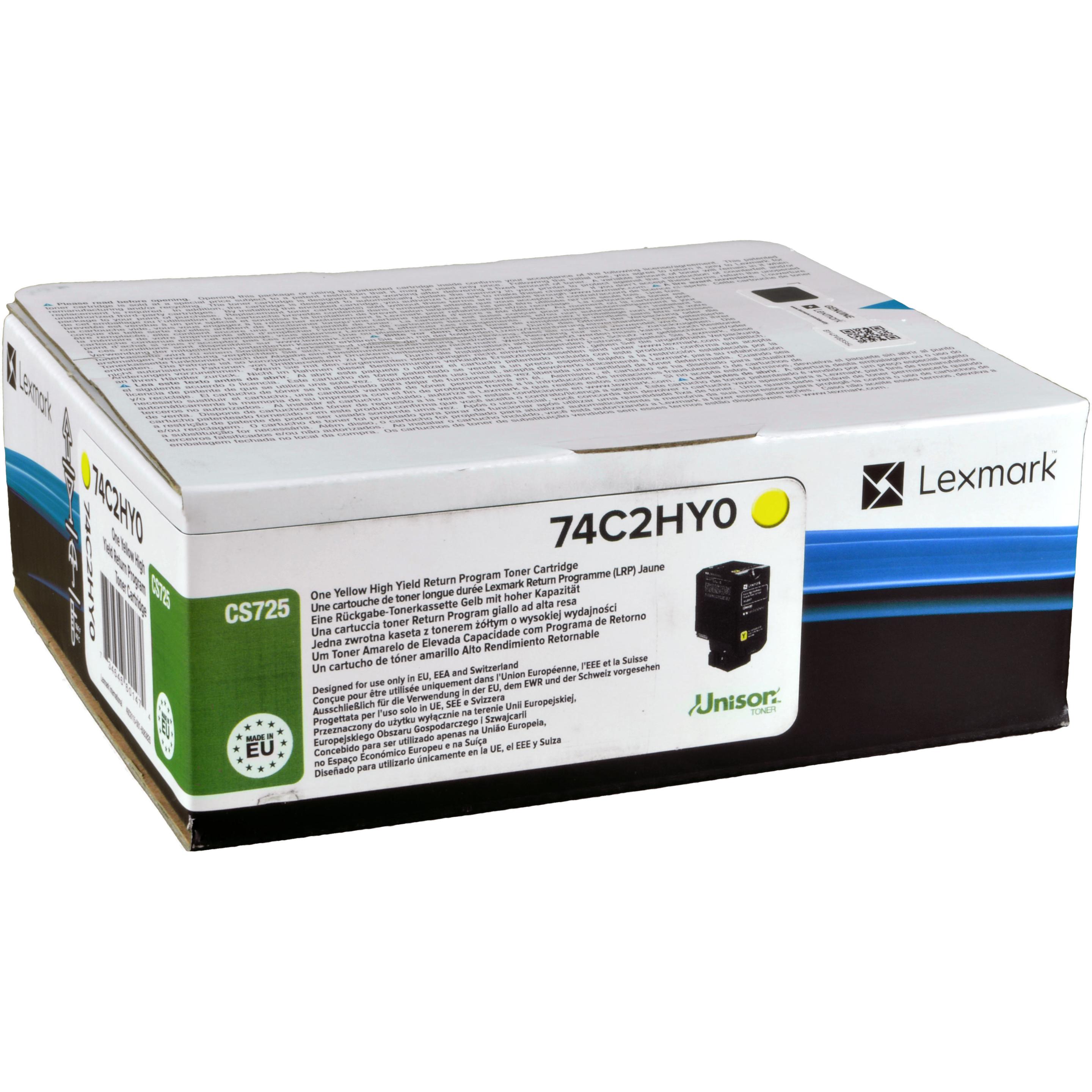 Thumbnail - Lexmark, Toner, 74c2hy0 (Y)