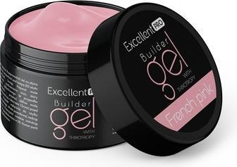 Excellent PRO Builder Gel With Thixotropy French Pink 50g (Ongles artificiels, Rose français)