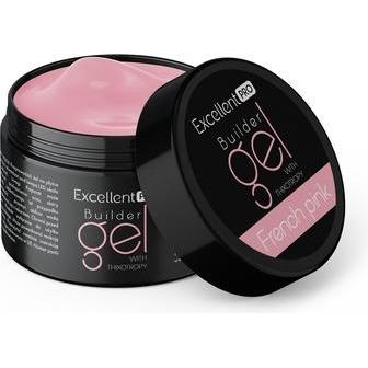 Excellent PRO, Nail art + Unghie finte, Builder Gel With Thixotropy French Pink 50g (Unghie artificiali, Rosa francese)