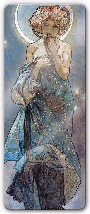 Trenddeko Mucha - Sterne: Der Mond (40 x 100 cm)