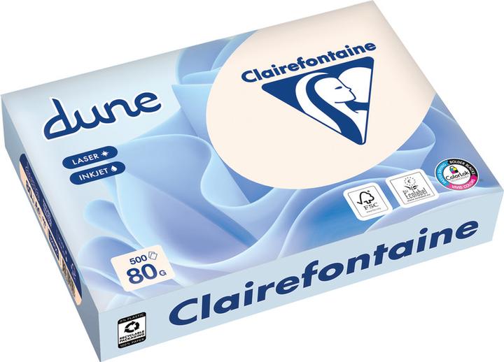 Immagine prodotto Clairefontaine Carta universale Dune, bianco naturale (80 g/m², 500 x, A4)