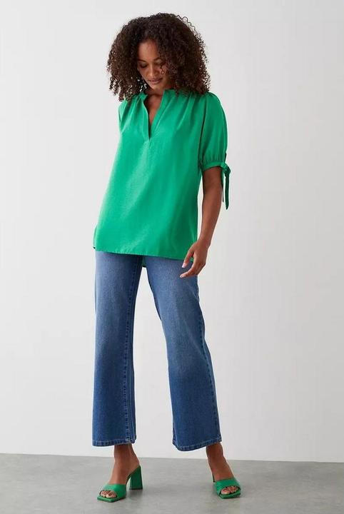 Actual product image Dorothy Perkins Womens/Ladies Overhead Tall Tie Sleeves Shirt (38)