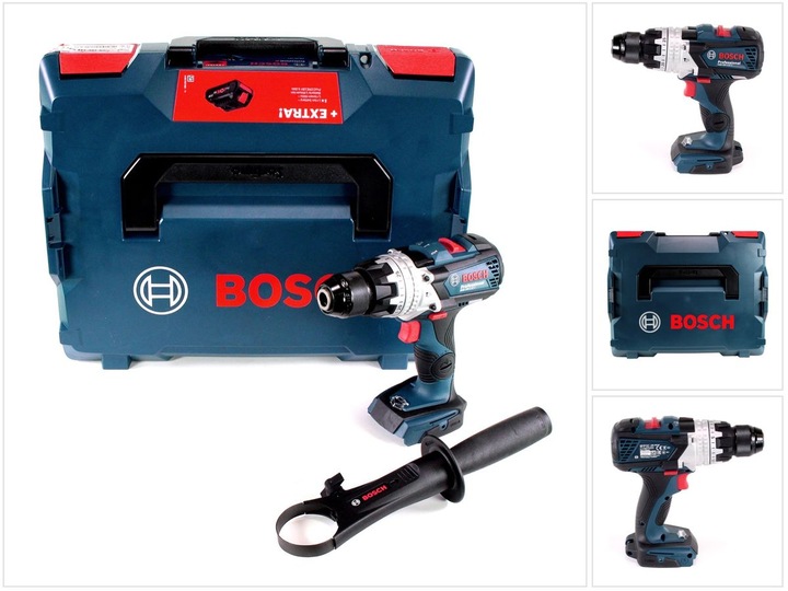 Bosch Professional Bosch GSB 18V-110 C Perceuse visseuse à percussion sans fil 110Nm 18V Solo + L-Boxx - sans batterie (Fonctionnement sur batterie)