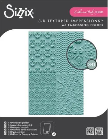 Actual product image Sizzix 3D-Prägeschablone "Posh Patterns by Catherine Pooler"