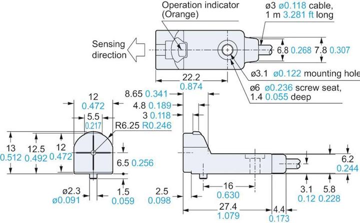 Actual product image Panasonic Inductive proximity switch