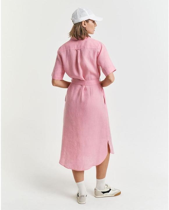 Image du produit GANT Robe chemisier en lin geranium (42)