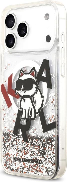 Productafbeelding Karl Lagerfeld - Liquid Glitter MagSafe - iPhone 17 Pro Max - Liquid Choupette Head (Apple iPhone 17 Pro Max)