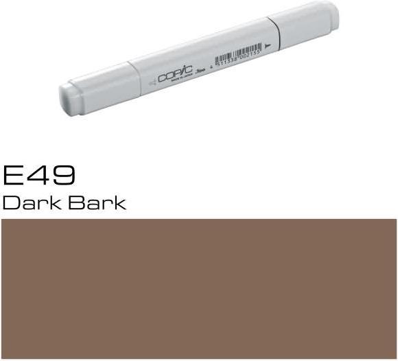 Actual product image Copic Graphic marker Classic type E - 49 (E49 - Dark Bark, 1 x)