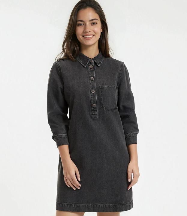 Produktbild La Redoute Collections Kurzes Jeanskleid Signature ALBANE (36)