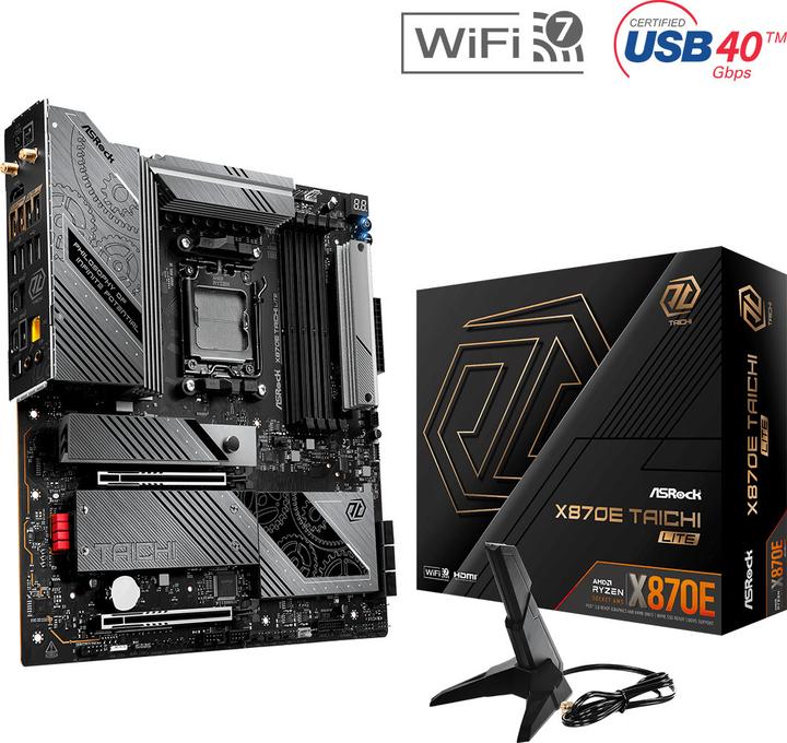 Immagine prodotto AsRock X870E Taichi Lite AM5 (AM5, AMD X870E, E-ATX)