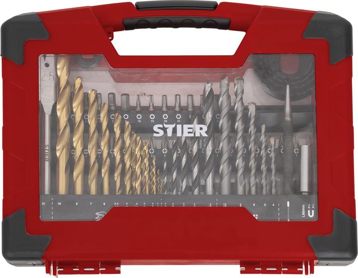 Stier TiN-Bohrer-, Säge- und Bit-Set 100-teilig (100 Teile)